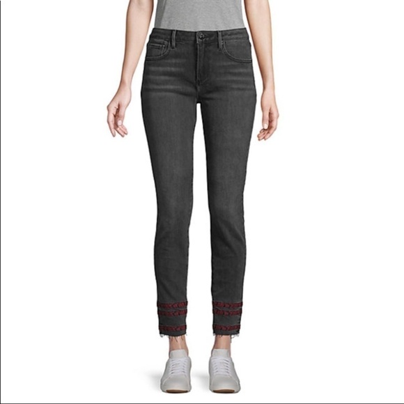 DRIFTWOOD Jackie Stripe Trim Ankle Jeans | Size 26 - Picture 1 of 11